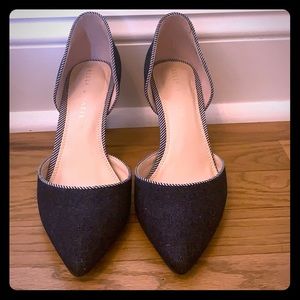 Denim pumps